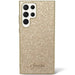 Guess Glitter Script case for Samsung Galaxy S24 Ultra - gold - Cell phone cases and covers<<<HurtelXML
