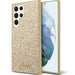 Guess Glitter Script case for Samsung Galaxy S24 Ultra - gold - Cell phone cases and covers<<<HurtelXML