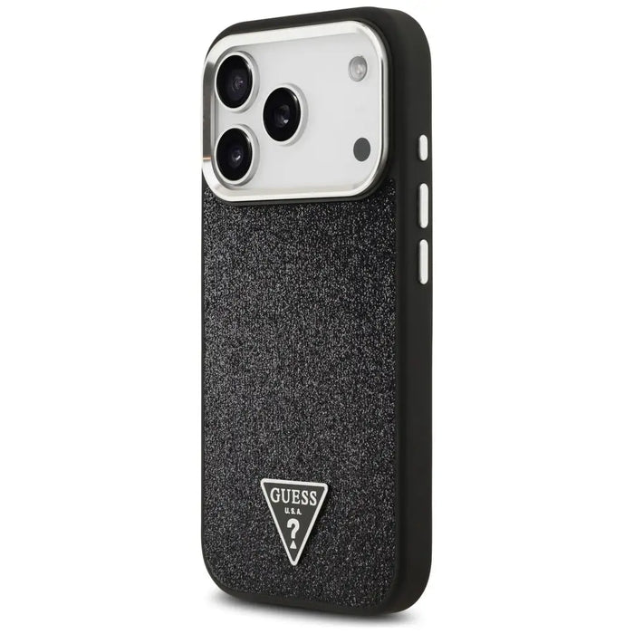 Guess Glitter Triangle Logo MagSafe Case for iPhone 17 Pro - Black - Cell phone cases and covers<<<HurtelXML