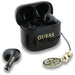 Guess Glossy Effect Printed Classic Logo & Charm TWS headphones - black - Headphones and speakers<<<HurtelXML