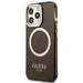 Guess Gold Outline Translucent MagSafe case for iPhone 13 Pro Max - black - Cell phone cases and covers<<<HurtelXML