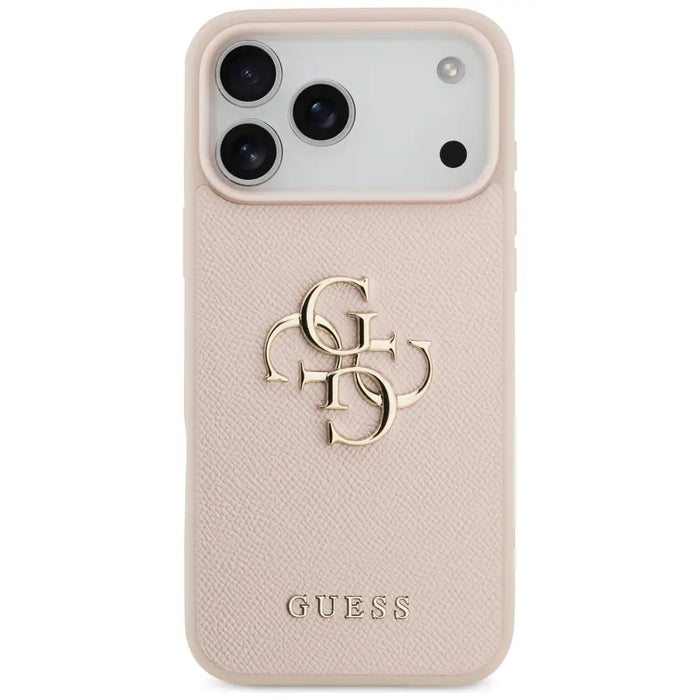 Guess Grained Big 4G & Classic Logo Case for iPhone 17 Pro Max - Pink - Cell phone cases and covers<<<HurtelXML