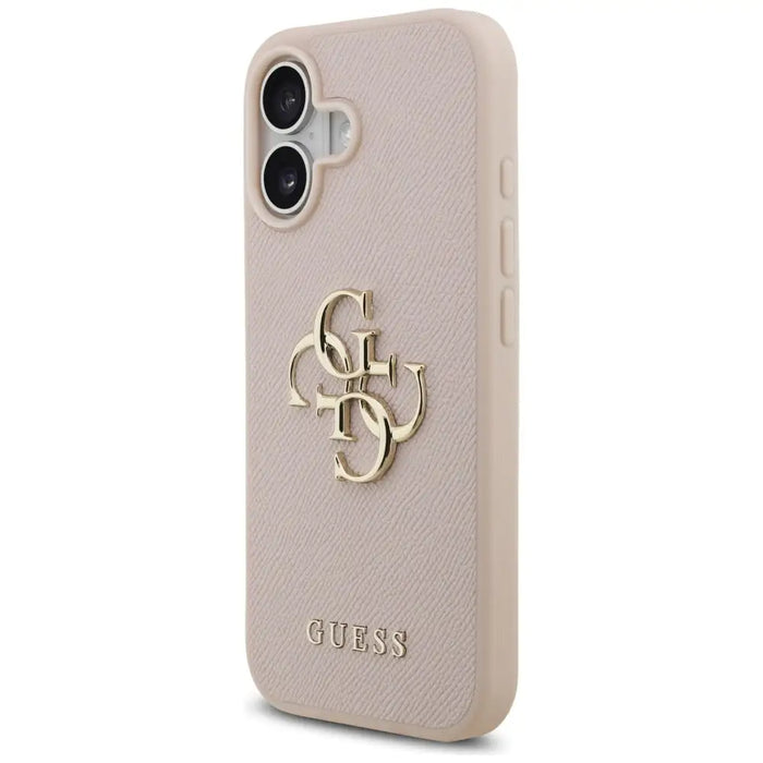 Guess Grained Big 4G & Classic Logo iPhone 17 Case - Pink - Cell phone cases and covers<<<HurtelXML