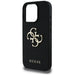Guess Grained Big 4G Logo Small Classic Logo Case for iPhone 16 Pro Max - Black - Cell phone cases