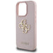 Guess Grained Big 4G Logo Small Classic Logo Case for iPhone 16 Pro Max - Pink - Cell phone cases and covers<<<HurtelXML