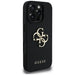 Guess Grained Big 4G Logo Small Classic Logo Case for iPhone 16 Pro Max - Black - Cell phone cases