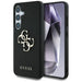 Guess Grained Big 4G Logo Small Classic Logo case for Samsung Galaxy S25 Plus black - Cell phone cases