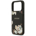 Guess Grained Flowers Classic Logo MagSafe case for iPhone 17 Pro - black - Cell phone cases and covers<<<HurtelXML