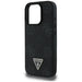 Guess Grained Hot Stamp Peony Triangle Logo MagSafe Case for iPhone 16 Pro - Black - Cell phone cases