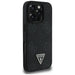 Guess Grained Hot Stamp Peony Triangle Logo MagSafe Case for iPhone 16 Pro - Black - Cell phone cases