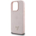 Guess Grained Hot Stamp Peony Triangle Logo MagSafe iPhone 16 Pro Case - Pink - Cell phone cases and covers<<<HurtelXML