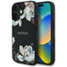 Guess Grained Printed Flower Pattern MagSafe case for iPhone 16 black - Cell phone cases and covers<<<HurtelXML