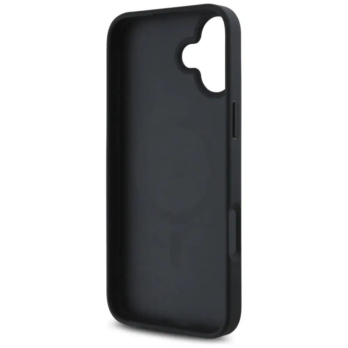 Guess Grained Printed Flower Pattern MagSafe case for iPhone 16 black - Cell phone cases and covers<<<HurtelXML