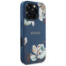 Guess Grained Printed Flower Pattern MagSafe case for iPhone 16 Pro Max blue - Cell phone cases and covers<<<HurtelXML