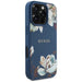 Guess Grained Printed Flower Pattern MagSafe case for iPhone 16 Pro blue - Cell phone cases and covers<<<HurtelXML