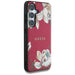 Guess Grained Printed Flower Pattern MagSafe case for Samsung Galaxy S25 fuchsia - Cell phone cases