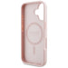 Guess Grained Printed Flower Pattern MagSafe iPhone 16 Case Pink - Cell phone cases and covers<<<HurtelXML