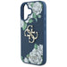 Guess Grained Roses Big 4G logo case for iPhone 16 - blue - Cell phone cases and covers<<<HurtelXML