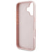 Guess Grained Roses Big 4G logo iPhone 16 case - pink - Cell phone cases and covers<<<HurtelXML