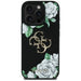 Guess Grained Roses Big 4G logo iPhone 16 Pro case - black - Cell phone cases and covers<<<HurtelXML
