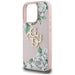 Guess Grained Roses Big 4G logo iPhone 16 Pro Max case - pink - Cell phone cases and covers<<<HurtelXML