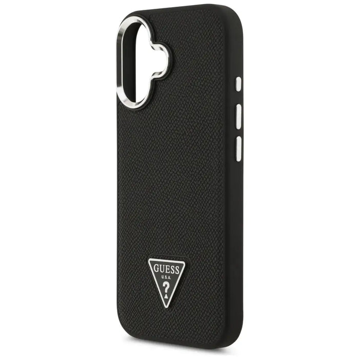 Guess Grained Triangle Logo MagSafe case for iPhone 17 - black - Cell phone cases and covers<<<HurtelXML