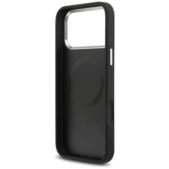 Guess Grained Triangle Logo MagSafe case for iPhone 17 Pro - black - Cell phone cases and covers<<<HurtelXML