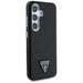 Guess Grained Triangle Logo MagSafe case for Samsung Galaxy S25 - black - Cell phone cases and covers<<<HurtelXML