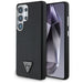 Guess Grained Triangle Logo MagSafe case for Samsung Galaxy S25 Ultra - black - Cell phone cases and covers<<<HurtelXML