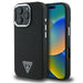 Guess Grained Triangle MagSafe case for iPhone 16 Pro - black - Cell phone cases and covers<<<HurtelXML