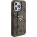 Guess Grip Stand 4G Triangle Strass case for iPhone 15 Pro Max - brown - Cell phone cases and covers<<<HurtelXML