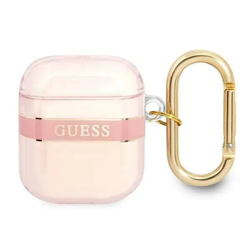 Guess GUA2HHTSP AirPods cover pink/pink Strap Collection - Cell phone cases and covers<<<HurtelXML