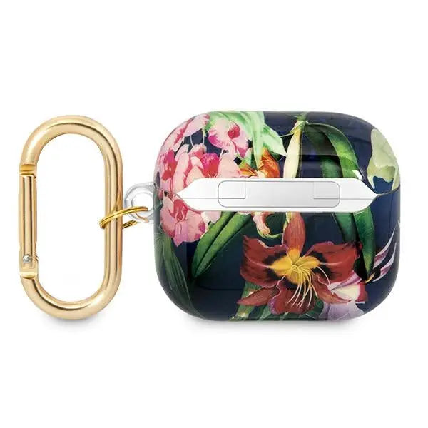 Guess GUA3HHFLB AirPods 3 cover blue/blue Flower Strap Collection - Cell phone cases and covers<<<HurtelXML
