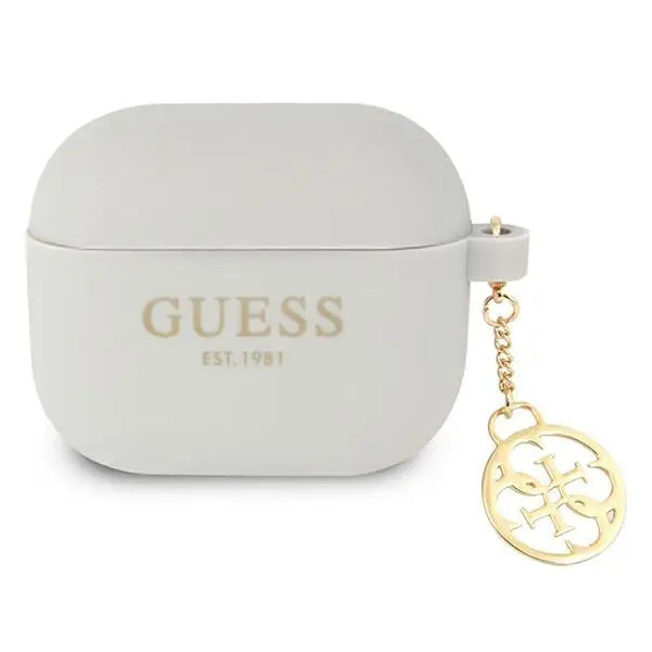 Guess GUA3LSC4EG AirPods 3 cover grey/grey Silicone Charm 4G Collection - Cell phone cases and covers<<<HurtelXML