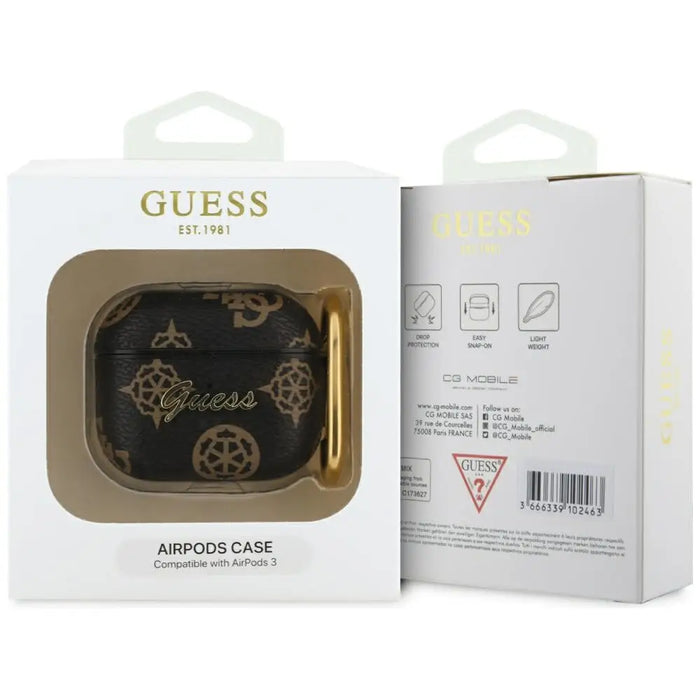 Guess GUA3PG4GPK AirPods 3 cover black/black 4G Hook - Cell phone cases and covers<<<HurtelXML
