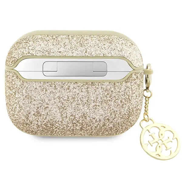 Guess GUAP2GLGSHD AirPods Pro 2 cover gold/gold Glitter Flake 4G Charm - Cell phone cases and covers<<<HurtelXML