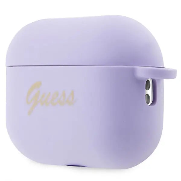 Guess GUAP2LSCHSU AirPods Pro 2 cover purple/purple Silicone Charm Heart Collection - Cell phone cases