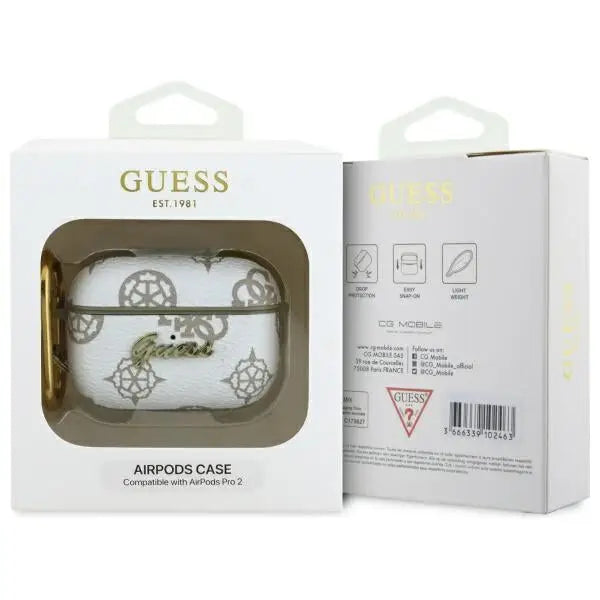 Guess GUAP2PG4GPH AirPods Pro 2 (2022/2023) cover white/white 4G Hook - Cell phone cases and covers<<<HurtelXML