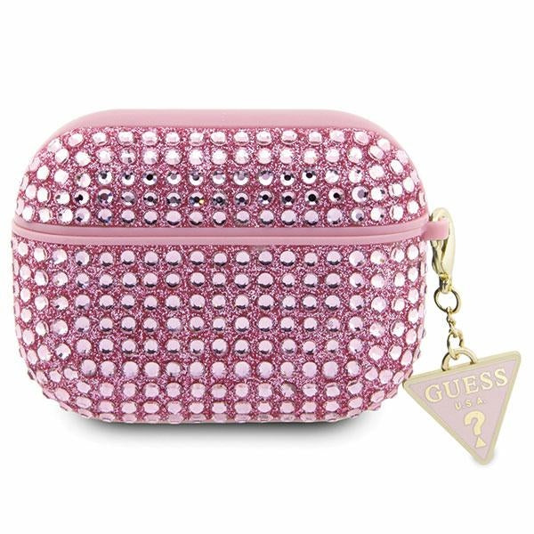 Guess GUAPHDGTPP AirPods Pro cover pink/pink Rhinestone Triangle Charm - Cell phone cases and covers<<<HurtelXML