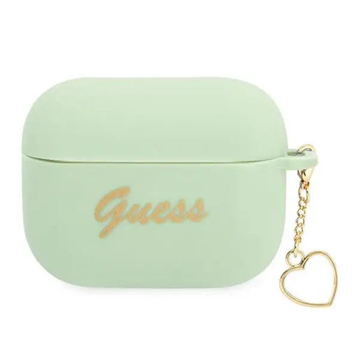 Guess GUAPLSCHSN AirPods Pro cover green/green Silicone Charm Heart Collection - Cell phone cases and covers<<<HurtelXML