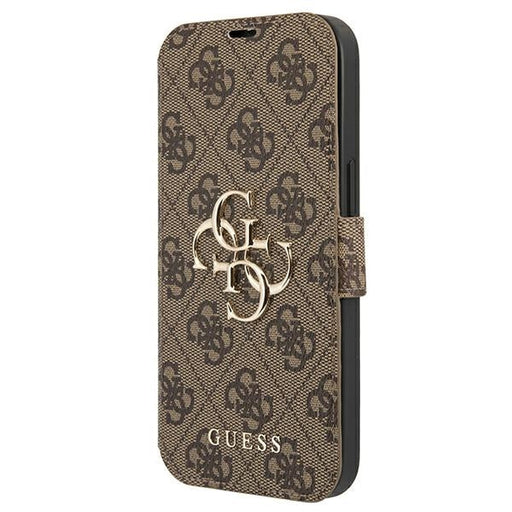 Guess GUBKP13L4GMGBR iPhone 13 Pro / 13 6.1’’ brown/brown book 4G Big Metal Logo - Cell phone cases