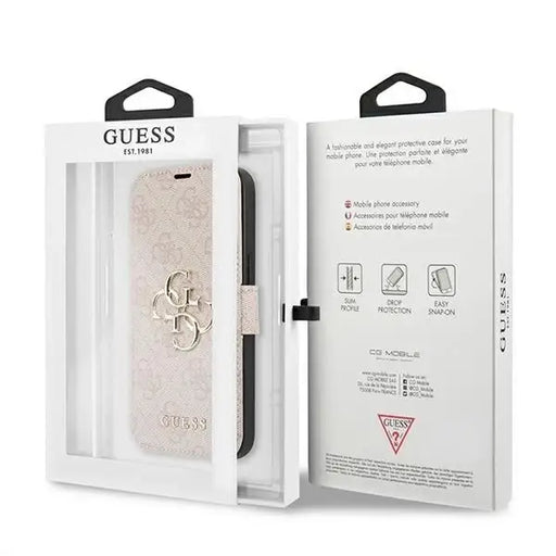 Guess GUBKP13L4GMGPI iPhone 13 Pro / 13 6.1’’ pink/pink book 4G Big Metal Logo - Cell phone cases and covers<<<HurtelXML