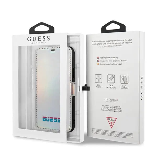 Guess GUFLBKN65BLD iPhone 11 Pro Max silver/silver book Iridescent - Cell phone cases and covers<<<HurtelXML