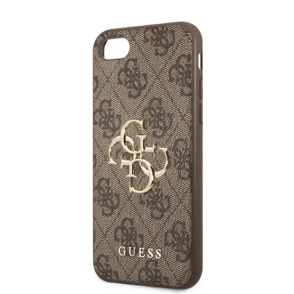 Guess GUHCI84GMGBR iPhone 7/8/SE 2020/2022 brown/brown hardcase 4G Big Metal Logo - Cell phone cases