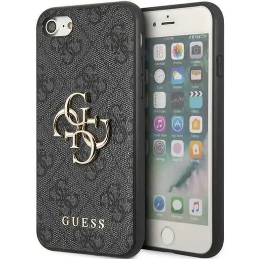 Guess GUHCI84GMGGR iPhone 7/8/SE 2020/ 2022 grey/grey hardcase 4G Big Metal Logo - Cell phone cases