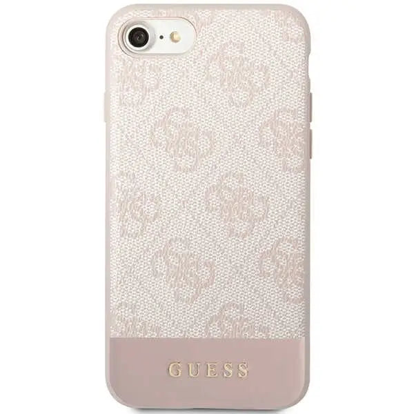 Guess GUHCI8G4GLPI iPhone 7/8/SE 2020/ 2022 pink/pink hard case 4G Stripe Collection - Cell phone cases