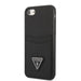 Guess GUHCI8PSATPK iPhone 7/8 SE 2020 / SE 2022 hardcase black/black hardcase Saffiano Triangle Logo Cardslot - Cell