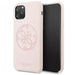 Guess GUHCN58LS4GLP iPhone 11 Pro light pink/light pink hard case Silicone 4G Tone On Tone - Cell phone cases