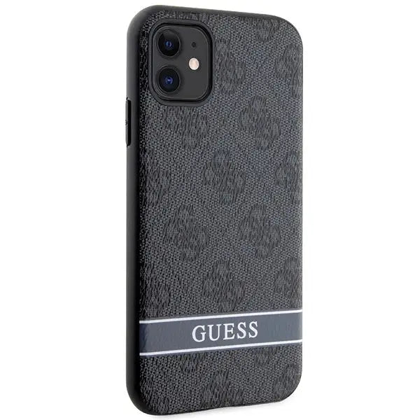 Guess GUHCN61P4SNK iPhone 11 / Xr grey/grey hardcase 4G Stripe - Cell phone cases and covers<<<HurtelXML