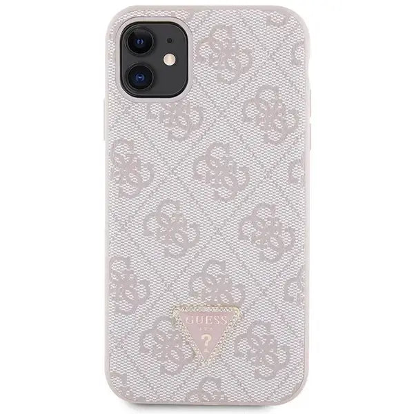 Guess GUHCN61P4TDSCPP Case for iPhone 11 / Xr - Pink Crossbody 4G Metal Logo - Cell phone cases and covers<<<HurtelXML